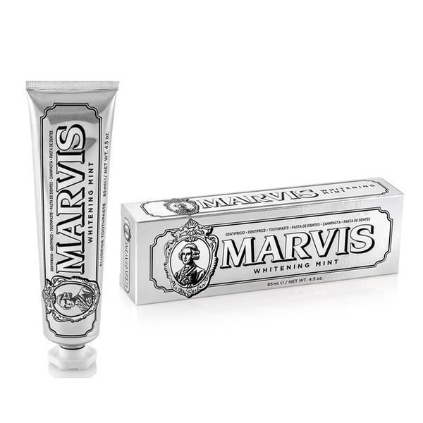 MARVIS 義大利牙膏 亮白薄荷, 85ml, 1條