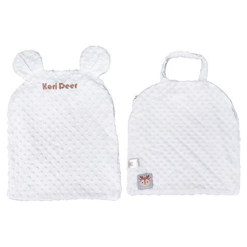 餵奶神器嬰兒防吐奶斜坡墊配件 可拆洗外套2件組, 熊耳款, 1組