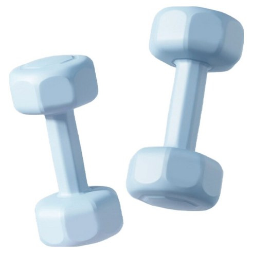三次方 馬卡龍塑身啞鈴 2kg, 單一商品, 藍色, 2個