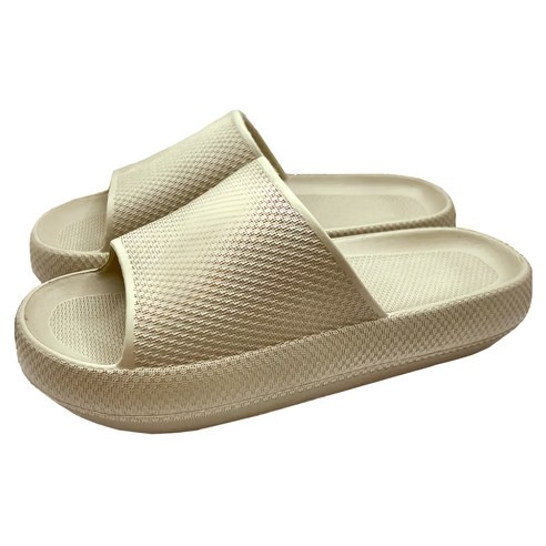 M56舒適抗菌厚底拖鞋 男款, 26 (41/42), 卡其色, 1雙