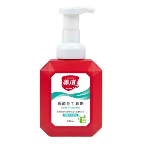 美琪 抗菌洗手慕斯 500ml, 1瓶