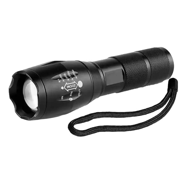 L2防身強光變焦手電筒套組, 手電筒 + 18650電池 + 充電器 + 4號電池座 + 車夾, 3