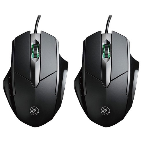 hongjin 商務有線滑鼠 2個,s01,黑色,1組