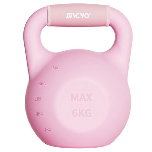居家健身注水自灌重量壺鈴 1~6kg可調式款, 甜心粉, 755g, 1個