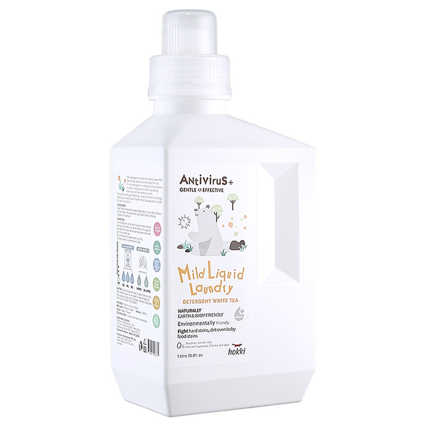 Hallmark Hokki 清除新冠/腸病毒洗衣精 溫和白茶, 1L, 1瓶