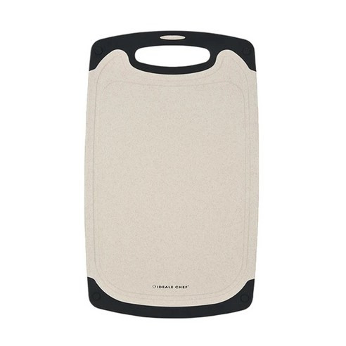 小麥秸稈切菜砧板, 大, 米色, 1個