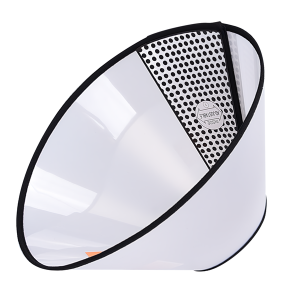 Truly House 伊莉莎白寵物防舔頭套圈 2號, 適合頸圍35~40cm 深度21cm, 透明