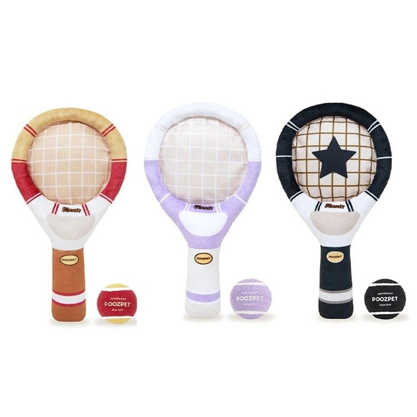 POOZPET 寵物玩具, 互動網球拍, 15.5 x 5 x 2.9cm, 紅色, 1組