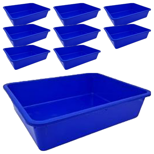 百貨King 400密林 置物 收納籃, 38.8 x 31 x 10cm, 藍色, 3個