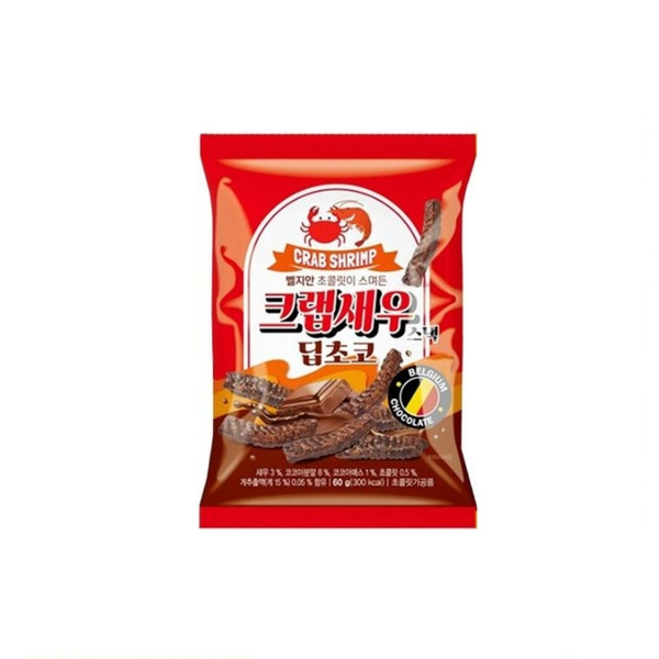 酥脆蝦條裹可可醬, 60g, 1個