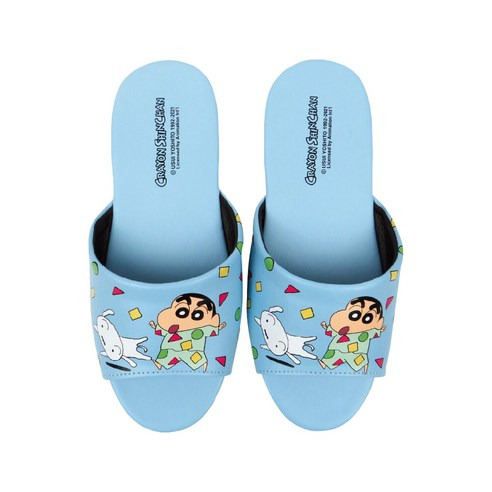 Shinchan 蠟筆小新 室內拖鞋 兒童, 200mm, 睡衣派對 藍色, 1雙