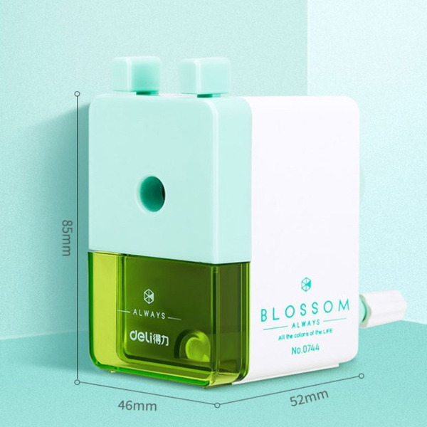 deLi 得力 削鉛筆機 0744, 綠色, 1個