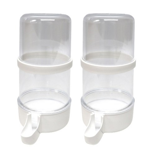 Leaf Parrot 鸚鵡飲水器 400cc 2GR 285, Clova White, 2個