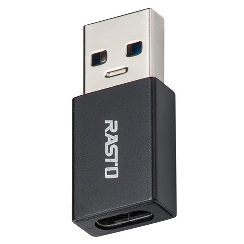 RASTO Type-C轉USB鋁製轉接頭, RX58, 1個