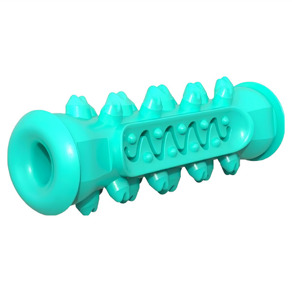 狗狗磨牙潔牙啃咬玩具, 15 x 5cm, 藍色, 1個