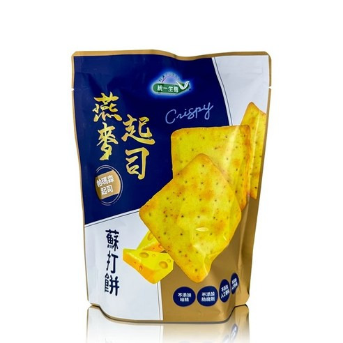統一生機 蘇打餅燕麥起司 7入裝, 108g, 1袋