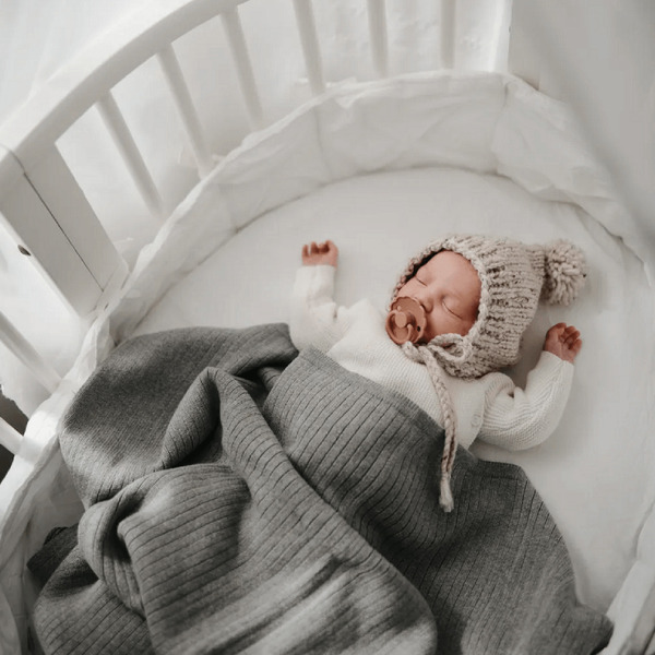 有機棉嬰兒針織蓋毯 (多色可選)