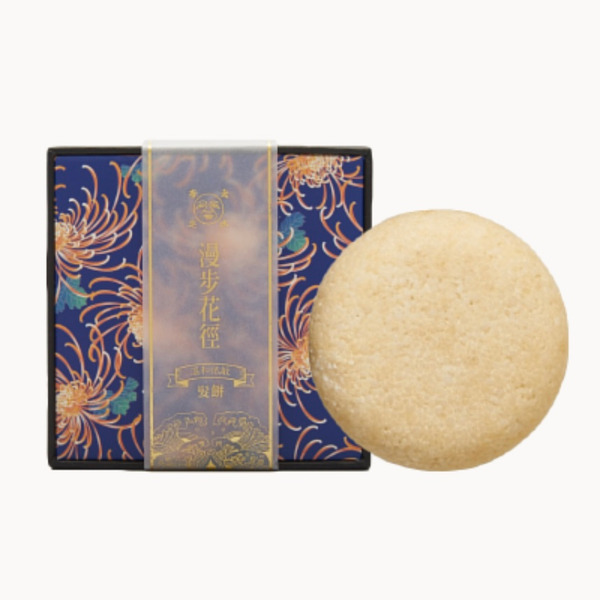 頭皮自然蓬鬆洗髮餅 - 漫步花徑