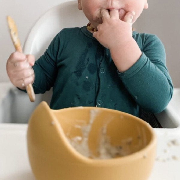 好自信･鳥巢式矽膠吸盤學習碗 (多色可選)