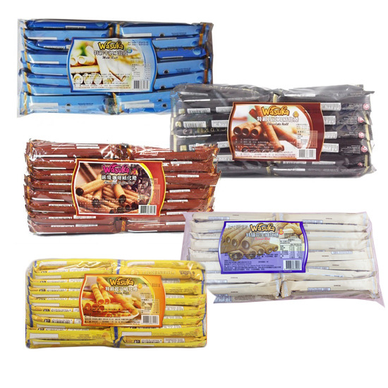 Wasuka爆漿特級威化捲心酥🧸巧克力、牛奶、起司、花生、咖啡捲心酥 人氣團購美食