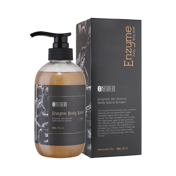 Naturero植淨林 黑茶酵母去角質沐浴露500ml