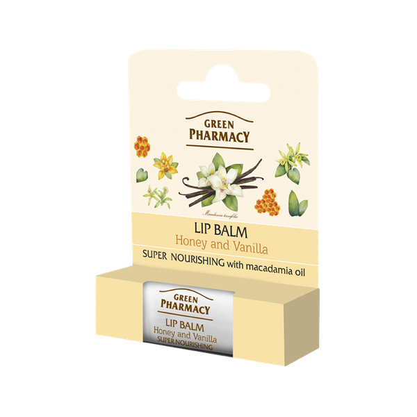 Green Pharmacy草本肌曜 蜂蜜&香草潤澤唇膏 3.6g