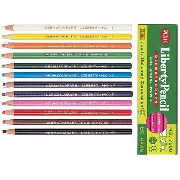 LIBERTY 利百代 7600 紙捲油蠟筆 紙捲筆 蠟筆 紙捲蠟筆 12入 盒裝