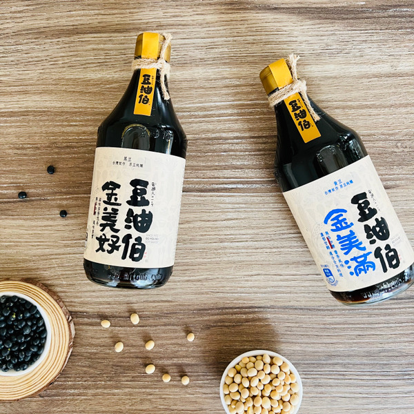 醬油好滿組｜豆油伯金美滿500ml+金美好500ml 各1