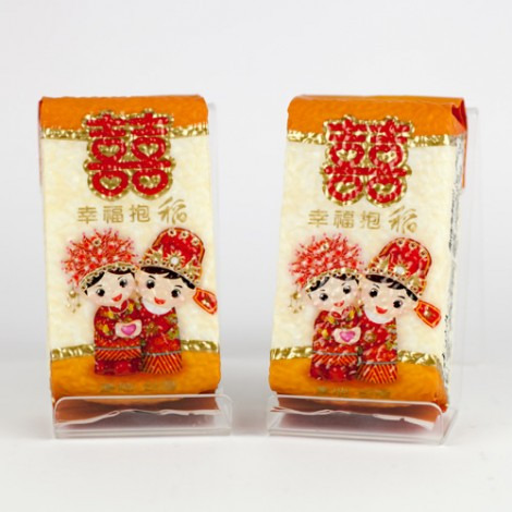 [婚禮小物喜米]幸福抱稻喜米-300g(直式)