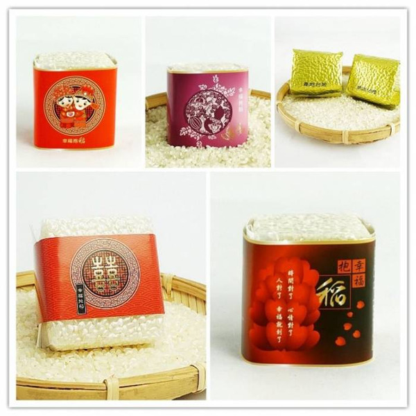 [婚禮小物-客製喜米]磚形喜米-150g(100組)