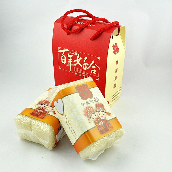 [婚禮喝茶禮]百年好合喜米禮盒-(20組)