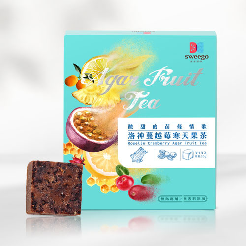 洛神蔓越莓寒天果茶