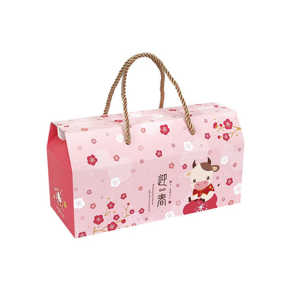 T型提盒(長) 瓦楞 鴻運小金牛 (10入)_3A17-526501