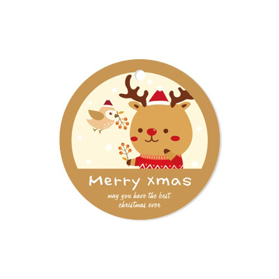 聖誕吊卡 耶誕夜-麋鹿 (30入)_6-743030*