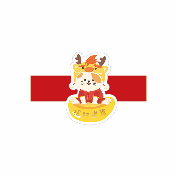 造型彈力套 龍喵招財 (20入)_6-84504301