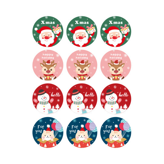 禮品貼紙 聖誕嘉年華-小 (75枚)_01-71403001