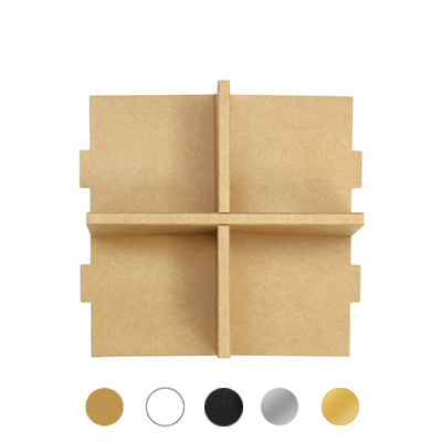 四吋禮盒 內襯十字格 (10入)【5種顏色】