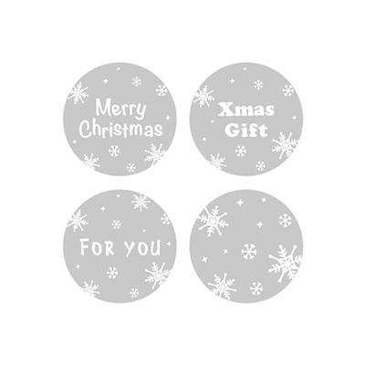 禮品貼紙 白色雪花 (60枚)_01-71403002*