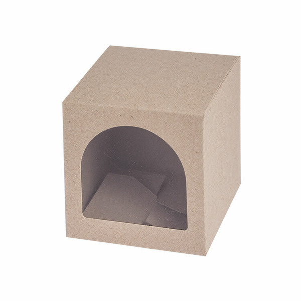 鏤空紙盒〔No.12〕長12寬12高12.8cm 璞石灰 (10入)_3A34-112002