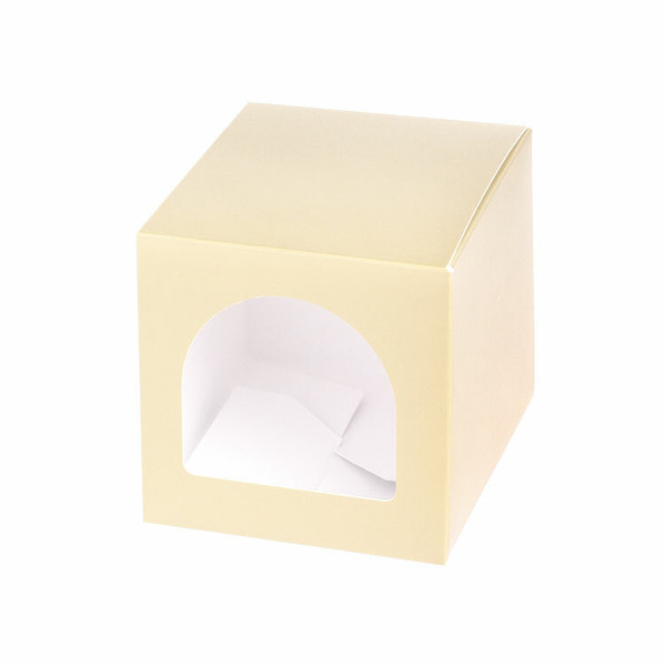 鏤空紙盒〔No.10〕長10寬10高10cm 奶油黃 (10入)_3A34-110001