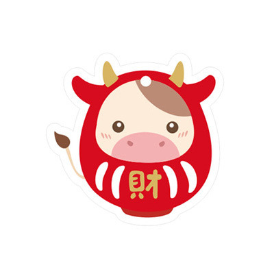禮物吊卡 春節 招財牛 (30入)_6-85501305