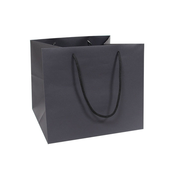 手提紙袋〔八吋袋〕 黑卡無印 (20入)_3-2319807