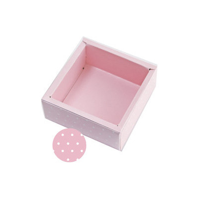 PVC封套盒 點點粉 (10入)_3-39009-4