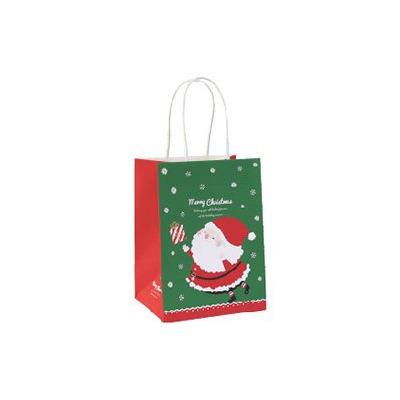手提紙袋〔大6K-L(方)〕聖誕微笑老公公 (20入)_3-23150601