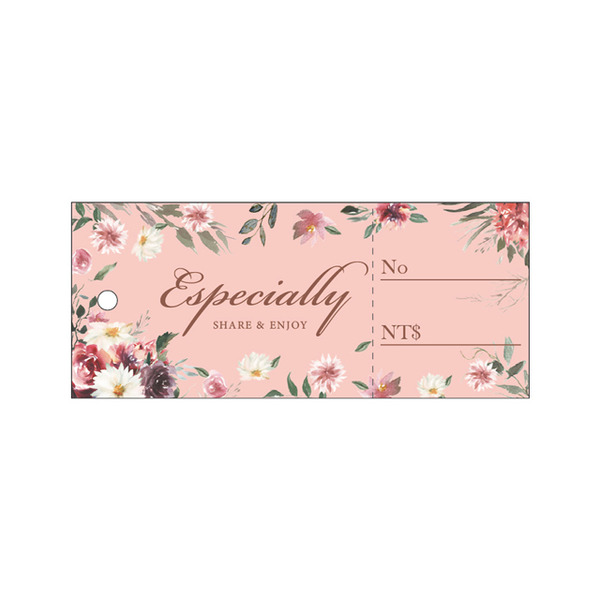 吊牌 3x7cm 花漾華禮 (500張/盒)_89307069