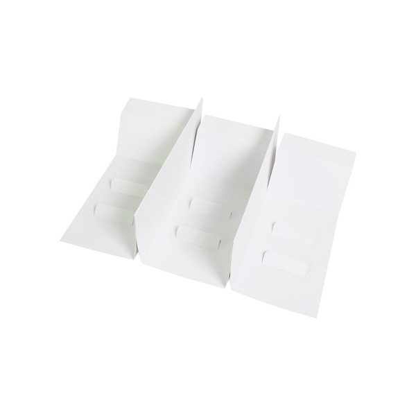 雙蓋禮盒(小) 三格襯-白 (10入)_3C01-22730