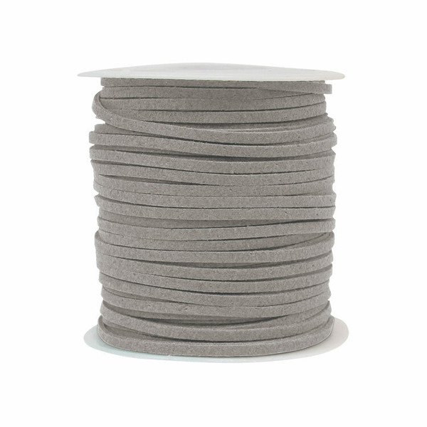 韓國絨皮繩 50碼 灰色 (1顆/入)_6-02701