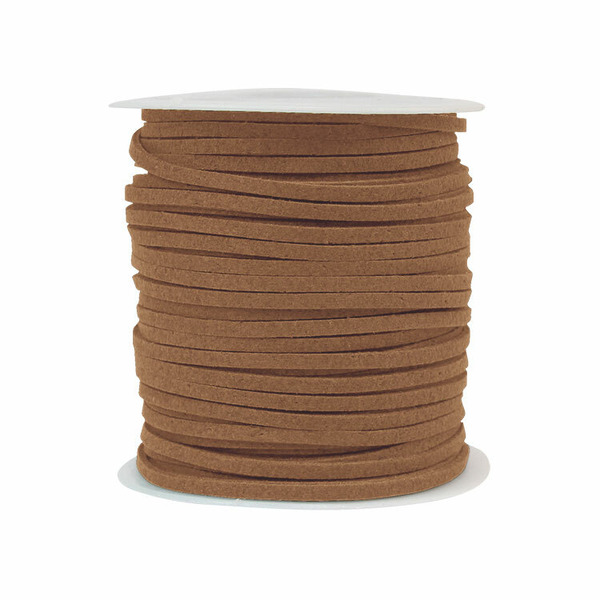韓國絨皮繩 50碼 焦糖色 (1顆/入)_6-02704
