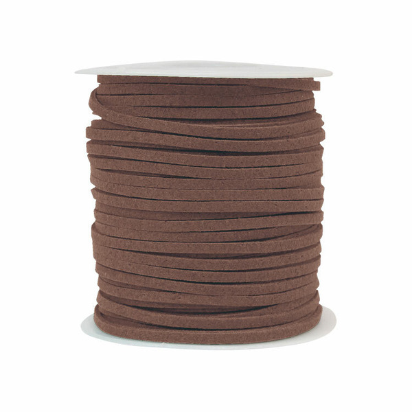 韓國絨皮繩 50碼 棕色 (1顆/入)_6-02703