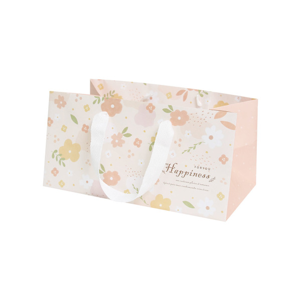 手提紙袋〔4K寬底〕春日小花 (20入)_3-28124101